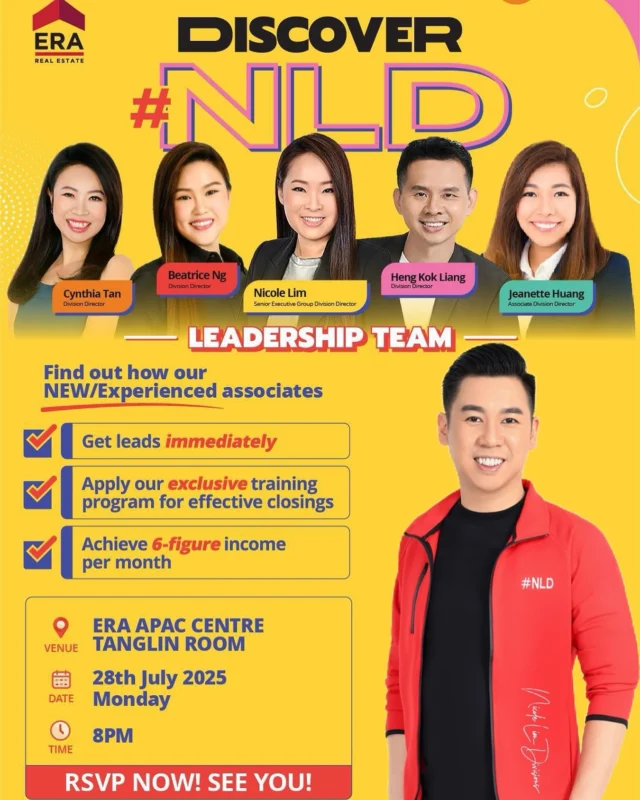 ✨Invitation to all newly passed RES & experienced agents! 🌟
 
Kickstart or Re-Discover your real estate journey with #NicoleLimDivisions of Preeminent Group and unlock all these resources. 

- ɴʟᴅ ᴋɪᴄᴋꜱᴛᴀʀᴛᴇʀ ꜱᴇʀɪᴇꜱ 
- ⁠ʀᴇꜱ ʙᴏᴏᴛᴄᴀᴍᴘ
- ⁠ɴʟᴅ ꜱᴜᴘᴇʀᴄʜᴀʀɢᴇᴅ ꜱᴇʀɪᴇꜱ 
- ⁠ɴʟᴅ ᴇᴍᴘᴏᴡᴇʀᴇᴅ ꜱᴇʀɪᴇꜱ 
- ⁠ᴘʀᴏᴘᴇʀᴛʏ ᴡᴇᴀʟᴛʜ ᴄʀᴇᴀᴛɪᴏɴ 
- ⁠ᴍɪʟʟɪᴏɴᴀɪʀᴇ ʀᴇᴀʟᴛᴏʀ ᴘʟᴀʏʙᴏᴏᴋ
- ⁠ᴍᴀɴʏ ᴍᴏʀᴇ…

For all new RES, you will get up to $300 𝗖𝗔𝗦𝗛 incentive , 𝙁𝙍𝙀𝙀 Business and Training package (tools & apps) and 𝙁𝙍𝙀𝙀 2-year CEA fees wavier!
*𝗪𝗼𝗿𝘁𝗵 𝘂𝗽 𝘁𝗼 $3,088!!

For all experienced agents, you will get up to $𝟱𝟬𝟬 𝗖𝗔𝗦𝗛 incentive , 𝙁𝙍𝙀𝙀 Business and Training package (tools & apps), Switching Penalty Reimbursement and 𝙁𝙍𝙀𝙀 2-year CEA fees wavier!
*𝗪𝗼𝗿𝘁𝗵 𝘂𝗽 𝘁𝗼 $5,188!!

*Terms & Conditions apply

Find out more at our #DiscoverNLD Seminar:
Date: 28th July 2025 (Monday)
Time: 8pm
Venue: ERA APAC Centre, Tanglin Room 

RSVP with me Now!
📱: https://wa.me/‪6596717478

#DiscoverNLD
#KickstartYourRealEstateCareer
#NLD250
#NicoleLimDivisions 
#NLD
#MakeThingsHappen
#AboveAndBeyond
#LimitlessPotential
#PG5000
#PreeminentGroup
#TheLargestRealEstateGroupInSingapore
#OneERA
#WeAreERA
#ERAEmpowerPeopleTransformLives
#SGLargestInternationalSGXListedRealEstateAgency